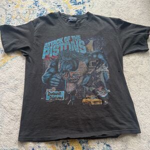 Vintage Detroit Pistons Attack of the Pistons Tee